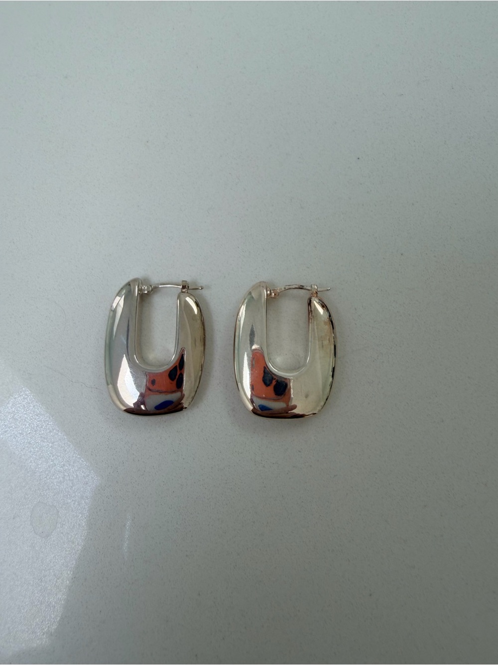 Banana Republic sculpted hoop earrings